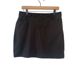 Eddie Bauer Skort Womens Size 6 Black Activewear Skort Hiking Golf Tennis Skort